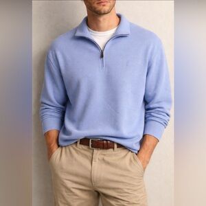 NWOT Ralph Lauren Polo Golf Quarter Zip 100% Pima Cotton XL Blue